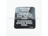 Decal-Parking, Brake – Part Number: 111510