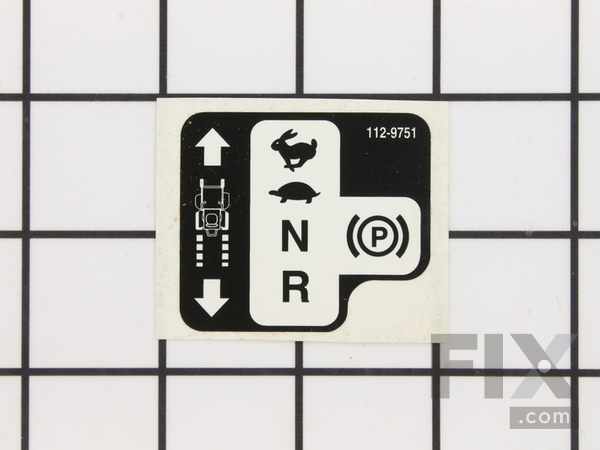 8845800-1-M-Toro-112-9751-Decal-control Lever, Rh