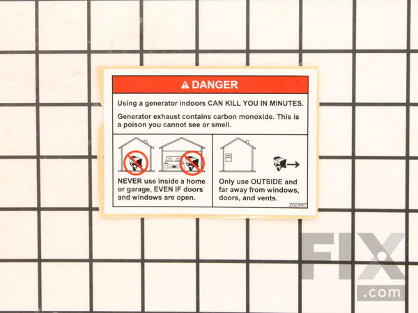 8912435-1-M-Briggs and Stratton-202997GS-Decal, Warning, Co
