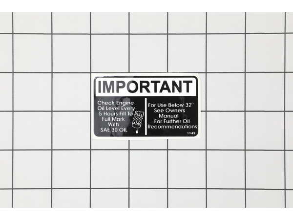 8956719-1-M-Tecumseh-35274-Oil Instruction Decal