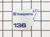 Decal/136 – Part Number: 530053459