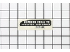 Decal, Clutch/Brake – Part Number: 532181249