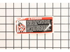 Decal, Danger, Deflector – Part Number: 532181035
