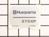 Decal – Part Number: 537212105