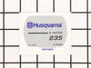 Decal 235E – Part Number: 545118502