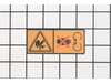 Decal Blade Warning – Part Number: 539108143