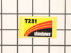 Label- Model – Part Number: 62023-91020