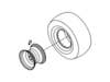 Wheel Assï¿½y, Round Shoulder – Part Number: 634-04325