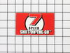 Label-rider Fender – Part Number: 777D11635