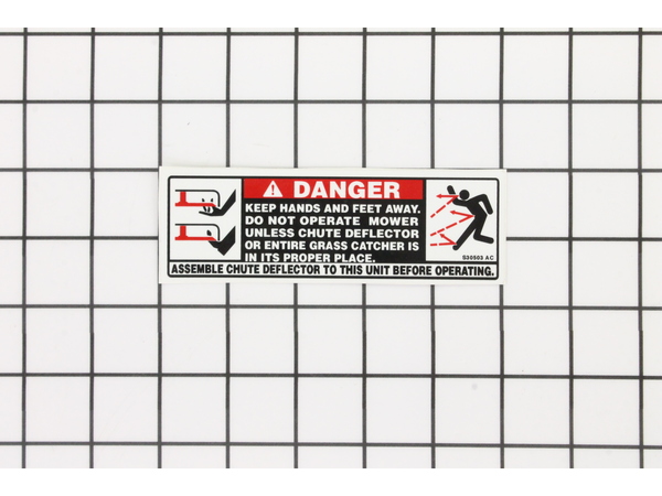 9126200-1-M-MTD-777S30503-Label-Danger Chute
