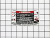 Label-Deck Safety – Part Number: 777S30018