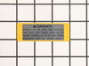 Label-Caution – Part Number: 89016007060