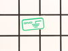 Decal, Ground – Part Number: B4986GS