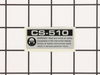 Label-Model--Cs-510 – Part Number: X503001572