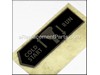 Label – Part Number: X506000070