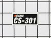 Label - Model -- Cs-301 – Part Number: X503001450