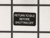 Label-Idle – Part Number: X505000950