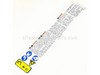 Label-Caution – Part Number: X505002500