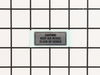 Label, Caution - Air Intake – Part Number: X505002760