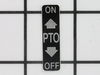 Decal-Pto – Part Number: 112845