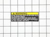 Decal-Warning – Part Number: 66-6860