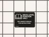 Decal, Deck Level – Part Number: 7101937YP