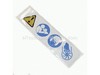 Label-caution – Part Number: X505002080