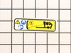 Caution Label – Part Number: X505000270