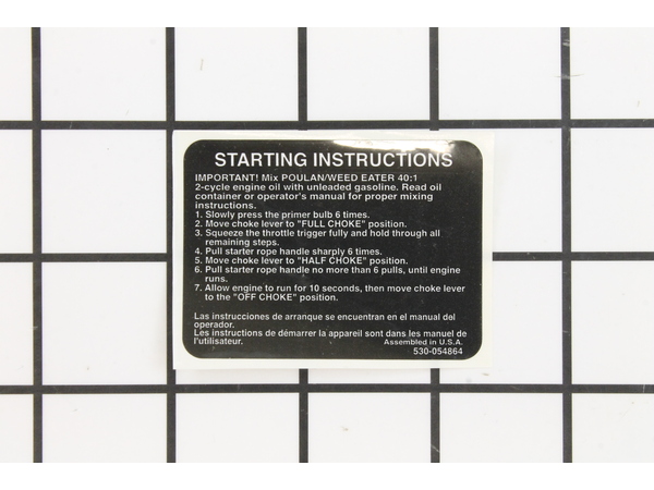 9471560-1-M-Poulan-530054864-Decal-Starting Inst.