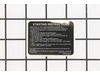 Decal-Starting Inst. – Part Number: 530054864