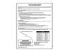 SERVICE DATA SHEET – Part Number: 807153901