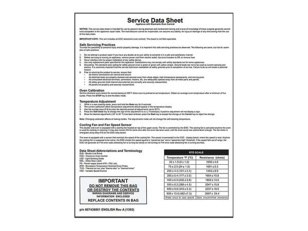 9492588-1-M-Frigidaire-807436801-SERVICE DATA SHEET