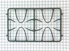 Double Burner Grate – Part Number: WB31T10105