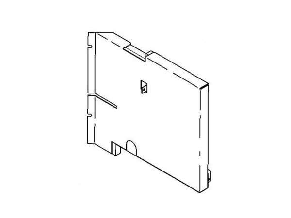 964343-1-M-GE-WR17X11698        - Left Hand CONDENSER BAFFLE