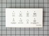 Dispenser Overlay – Part Number: WR55X10306