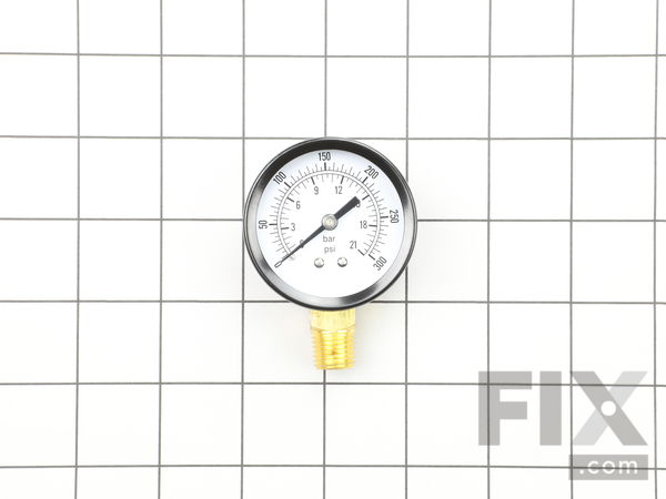 9868120-1-M-Powermate-032-0025-Gauge, 300# 1/4" Bottom Connect