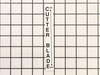 Decal, "Cutter Blade" – Part Number: 100132