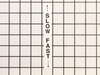 Decal, "Slow/Fast" – Part Number: 100133