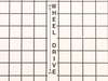 Decal, "Wheel Drive" – Part Number: 100134