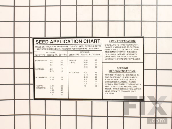 9875598-1-M-Classen-100138-Decal "Seed Charts"