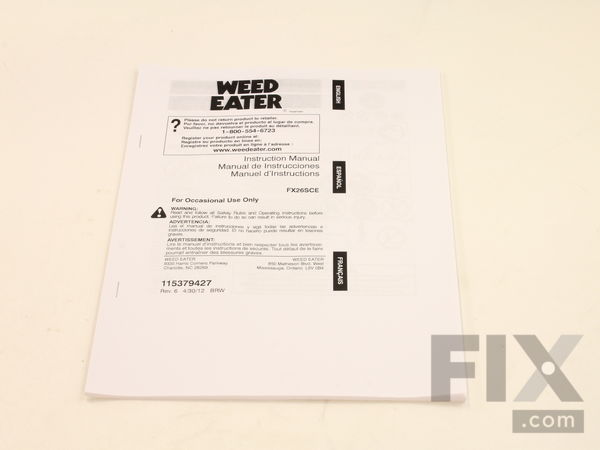 9882735-1-M-Weed Eater-115379427-Operator Manual