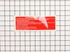 Decal.Warn.C – Part Number: 133644