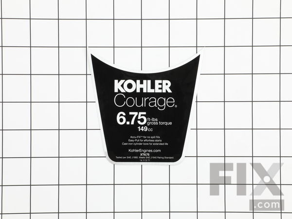 9892431-1-M-Kohler-1411371-S-Decal: Name Xt675