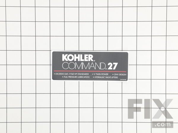 9926845-1-M-Kohler-24113123-S-Decal, 27 Hp