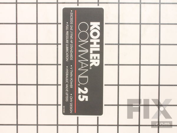 9926923-1-M-Kohler-2411352-S-Decal: 25 Hp