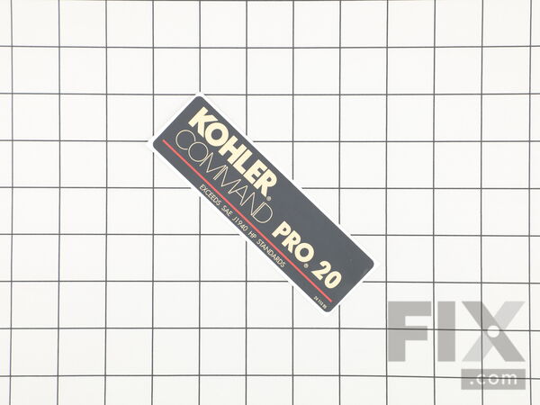 9926936-1-M-Kohler-2411395-S-Decal: 20 Hp
