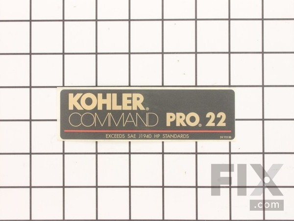 9926937-1-M-Kohler-2411396-S-Decal: 22 Hp