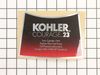 9942476-1-S-Kohler-3211314-S-Decal: 23 Hp
