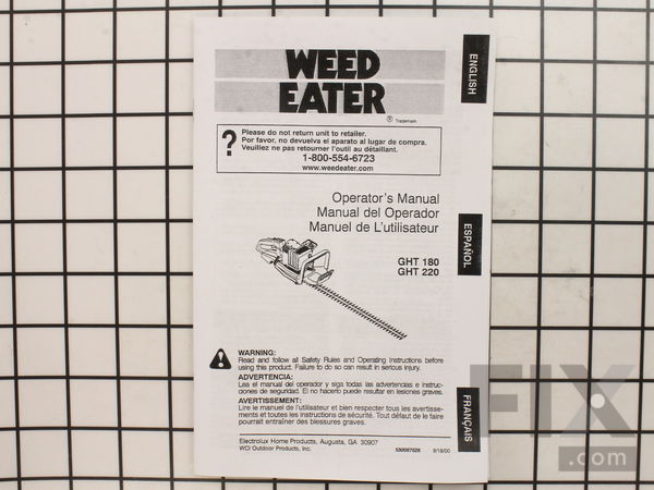 9970736-1-M-Weed Eater-530087628-Operator'S Manual
