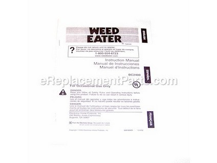 9971540-1-M-Weed Eater-530163429-Manual Operators